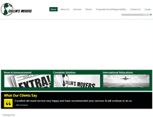 Tablet Screenshot of collinsmovers.com.sg